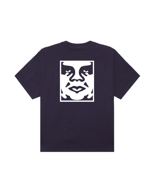 Obey - Bold Icon Face Pigment T-shirt - Pigment purple velvet - T-shirts - 167924099PUVS
