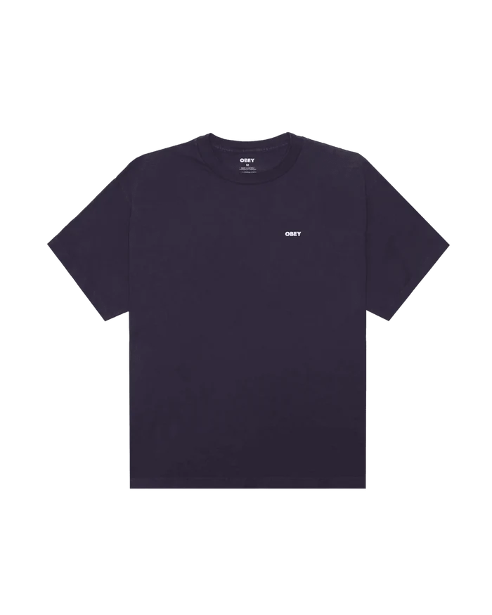 Obey - Bold Icon Face Pigment T-shirt - Pigment purple velvet - T-shirts - 167924099PUVS