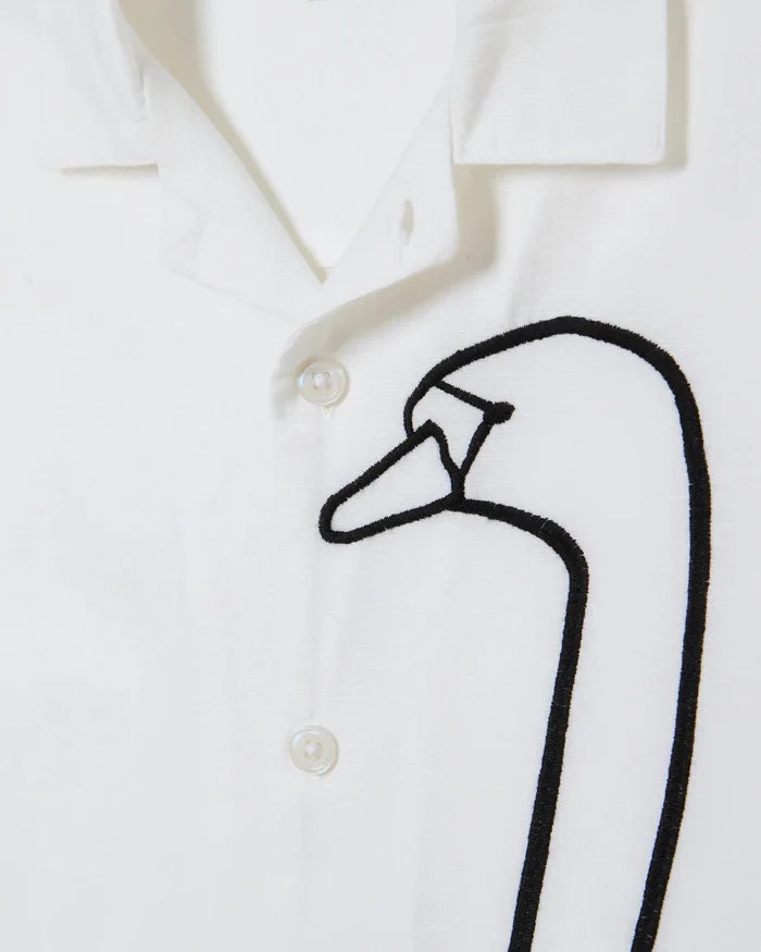 Obey - Cliff Woven SS Shirt - White - Chemises - 181210461WHTS