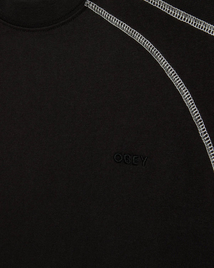 Obey - Contrast Stitch Tee - Digital black - T-shirts - 131080381DIBS