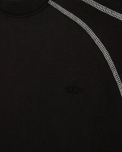 Obey - Contrast Stitch Tee - Digital black - T-shirts - 131080381DIBS