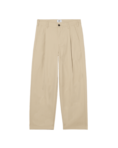 Obey - Dean Pleated Pant - Cement - Pantalons et Shorts - 142020269CEM28