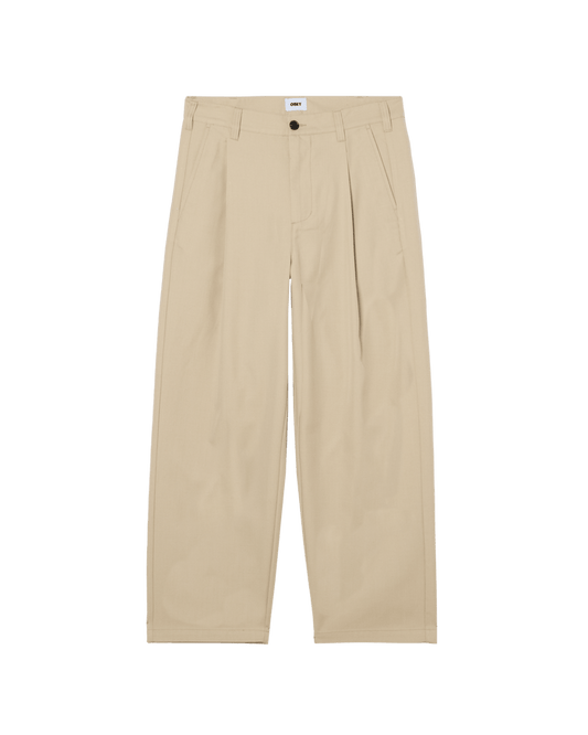 Obey - Dean Pleated Pant - Cement - Pantalons et Shorts - 142020269CEM28