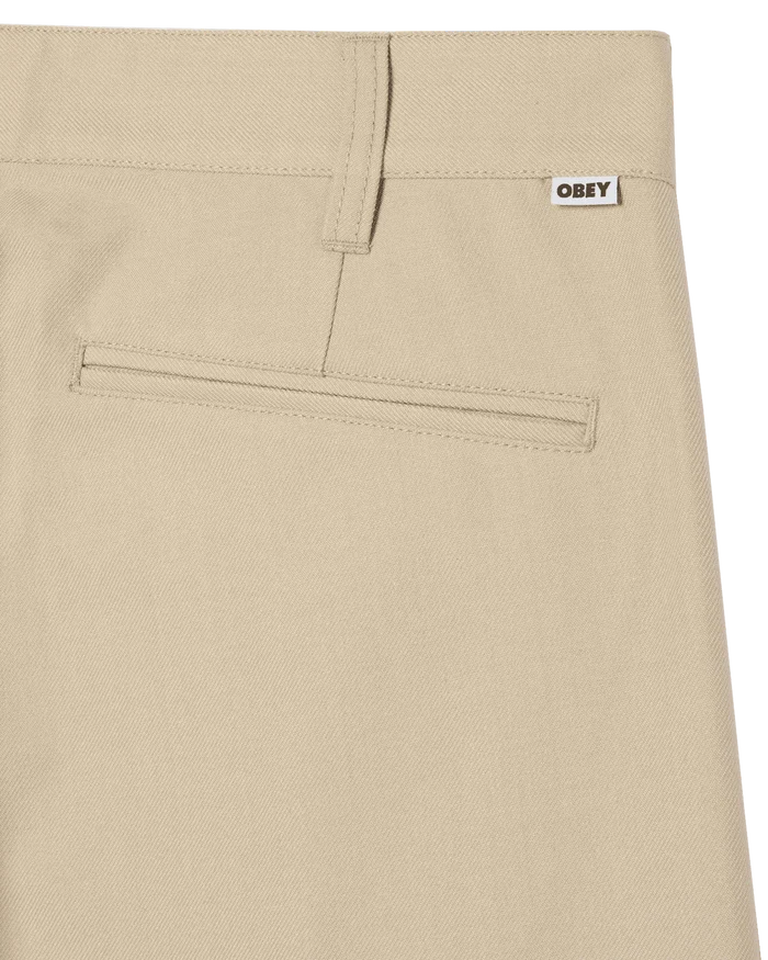 Obey - Dean Pleated Pant - Cement - Pantalons et Shorts - 142020269CEM28