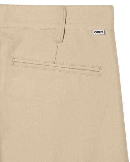 Obey - Dean Pleated Pant - Cement - Pantalons et Shorts - 142020269CEM28