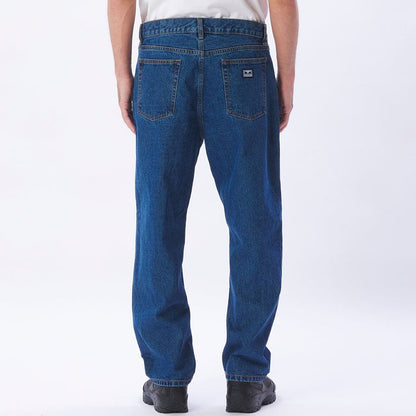 Obey - Hardwork Denim - Stonewash Indigo-Pantalons et Shorts-142010077