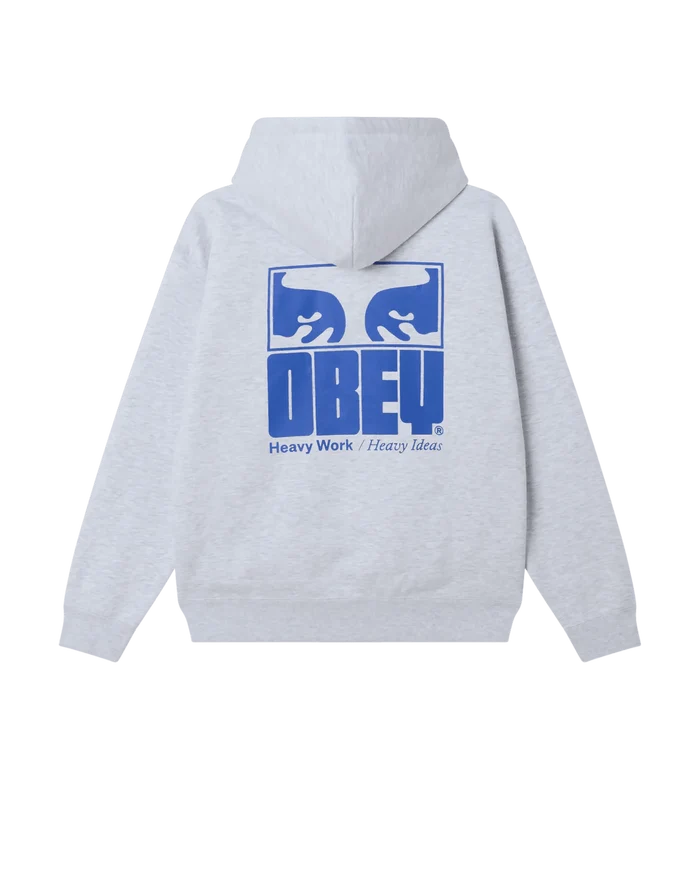 Obey - Heavy Ideas Hood - Ash grey - Pulls et Sweats - 112470269AGRYS