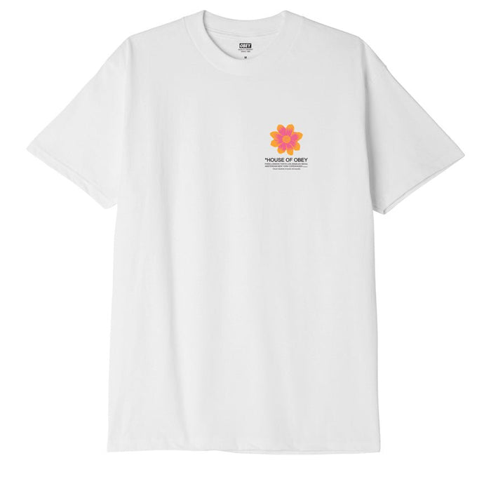Obey - House Of Obey Flower - White-T-shirts-165263414-WHT