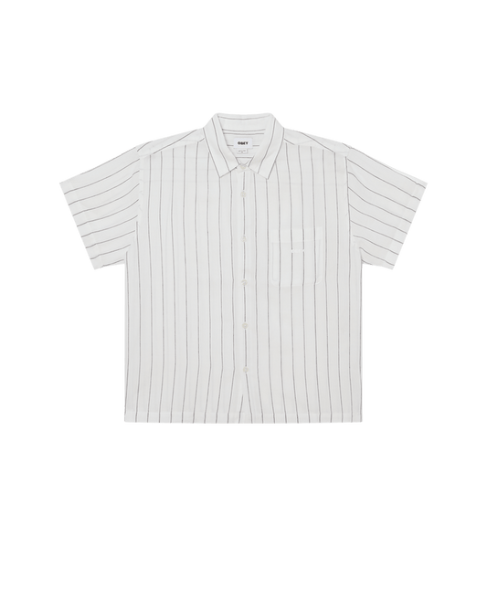Obey - Joe Woven SS Shirt - White multi - Chemises - 181210458WTML