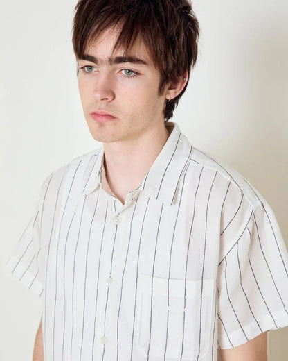 Obey - Joe Woven SS Shirt - White multi - Chemises - 181210458WTML