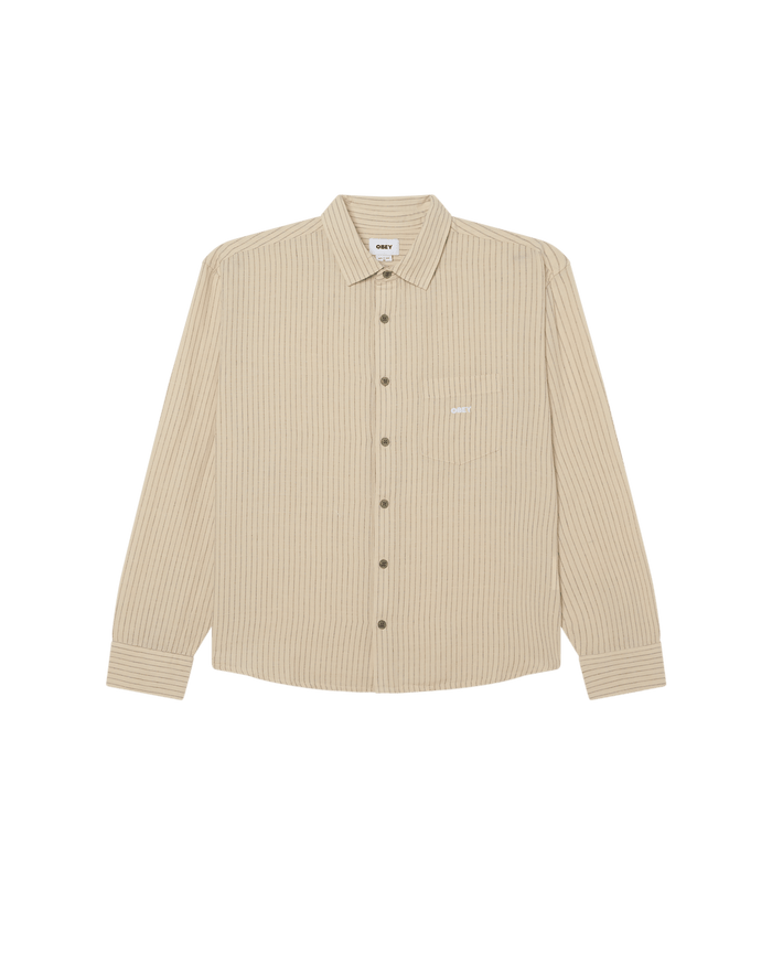 Obey - Nelson Woven Shirt - Silver grey multi - Chemises - 181200426SIGM