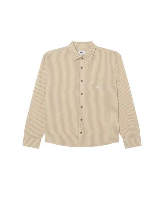 Obey - Nelson Woven Shirt - Silver grey multi - Chemises - 181200426SIGM