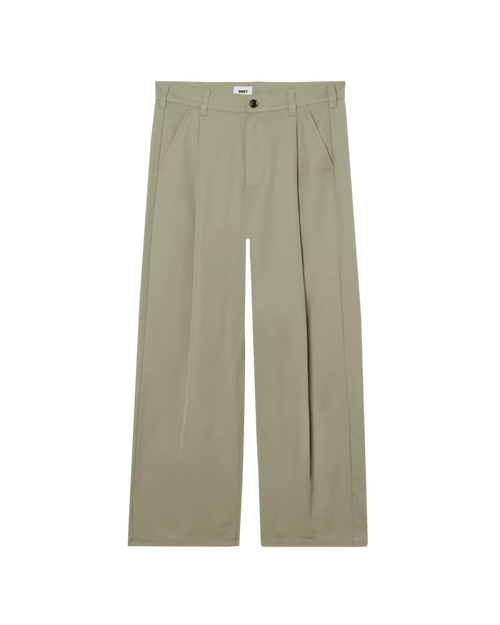Obey - Otis Pleated Pant - Dried sage - Pantalons et Shorts - 142020270DSG29