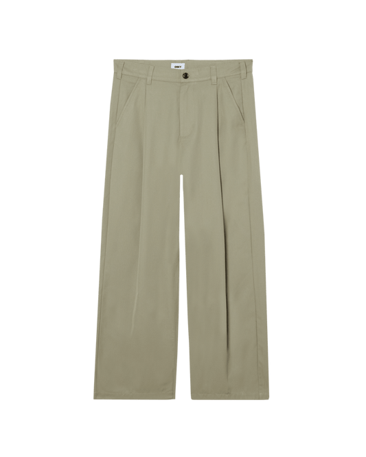 Obey - Otis Pleated Pant - Dried sage - Pantalons et Shorts - 142020270DSG29