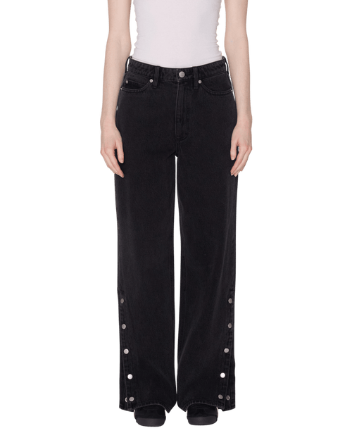 Obey - Penelope Side Snap Denim - Faded black - Jupes et Pantalons - 242010066FBL26