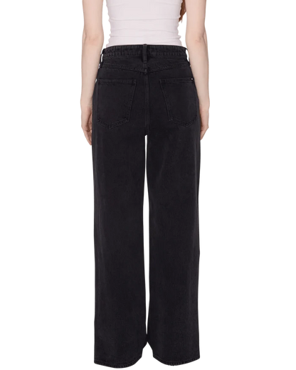 Obey - Penelope Side Snap Denim - Faded black - Jupes et Pantalons - 242010066FBL26