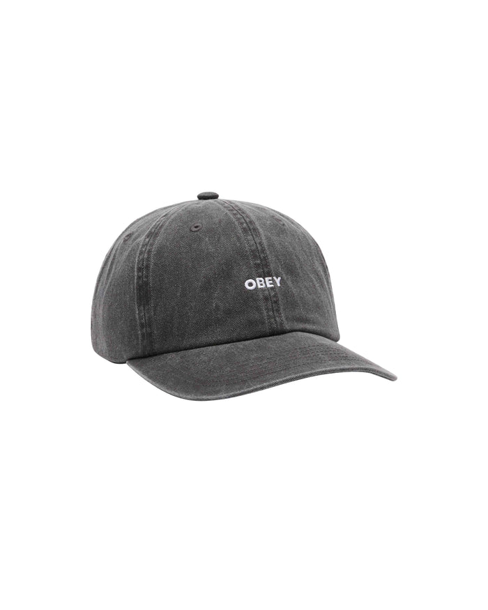 Obey - Pigment Bold 6 Panel Strapback - Pigment black - Accessoires - 100580418BLKO/S