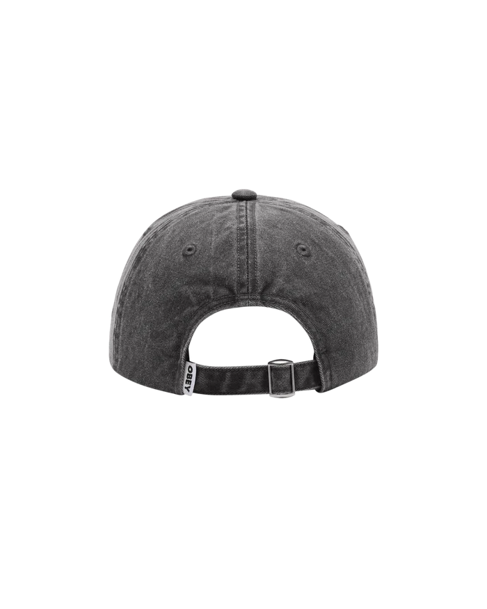 Obey - Pigment Bold 6 Panel Strapback - Pigment black - Accessoires - 100580418BLKO/S