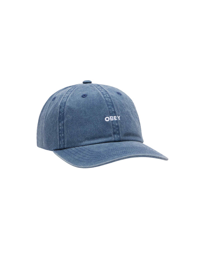 Obey - Pigment Bold 6 Panel Strapback - Pigment navy - Accessoires - 100580418NVYO/S