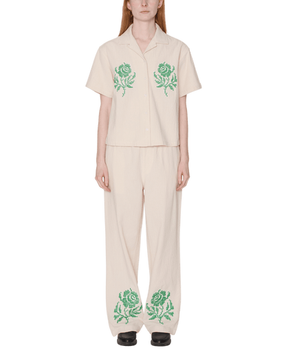 Obey - Roses Embellished SS Shirt - Natural - Tops - 281210124NATS