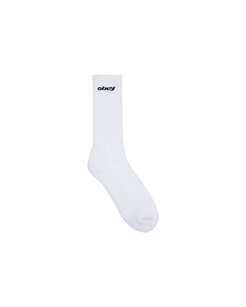 Obey Sports Logo Socks - White - Accessoires - 100260197WHTO/S