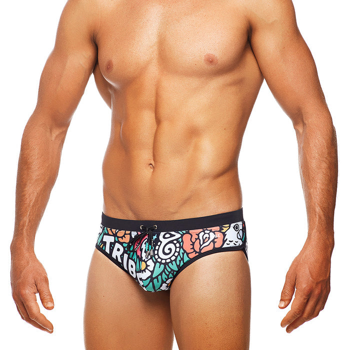 Oz Tribe - Black Binds  - Lo Rise Swim Brief