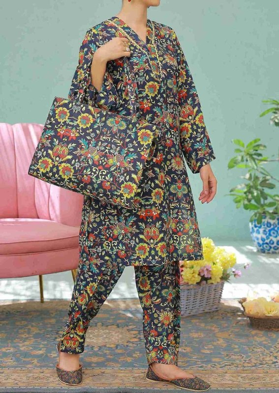 Peacock Garden UnStitched X KHUSSA (COMBO SET)