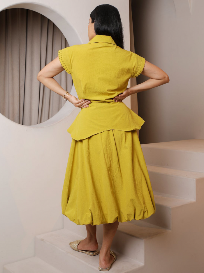 Petal Top with Bloom Bubble Skirt Co ord Set