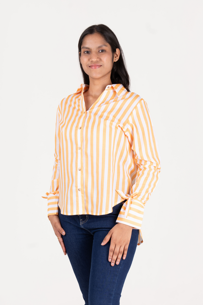 Printed Shirt With Tassel