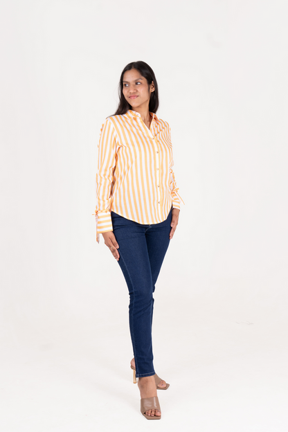 Printed Shirt With Tassel