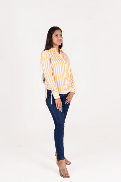 Printed Shirt With Tassel