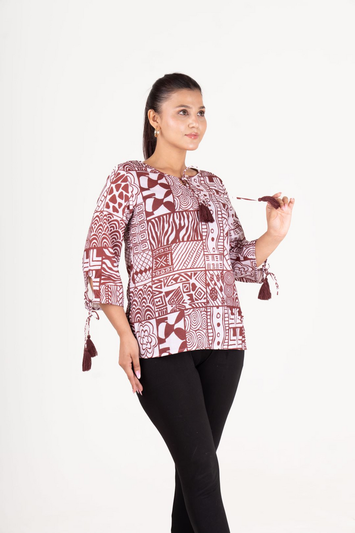 Printed Short Kurti