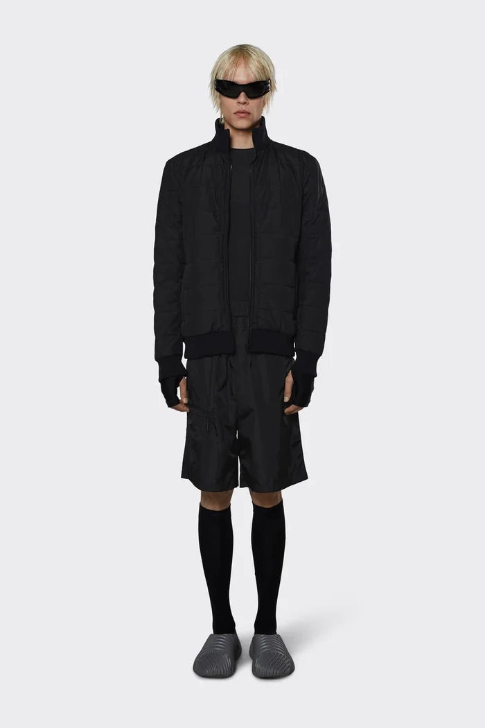 Rains - Liner High Neck Jacket - Black-Vestes et Manteaux-18300