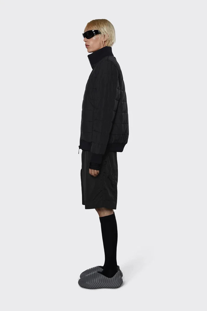 Rains - Liner High Neck Jacket - Black-Vestes et Manteaux-18300