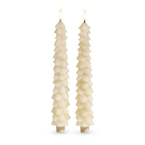 10.5" Ivory Tree Taper Candles