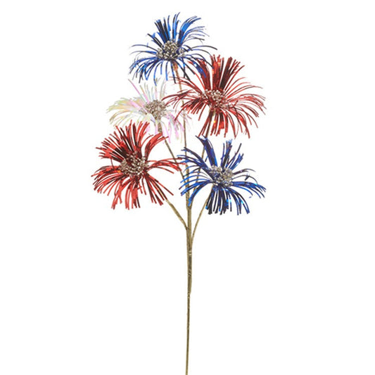 22" Red, White and Blue Sparkler Spray