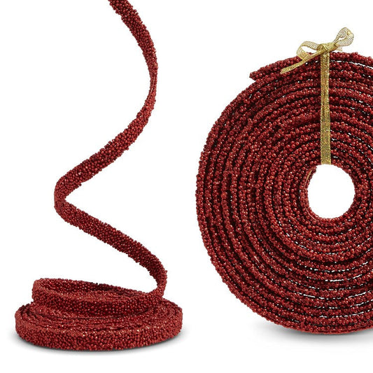 15' x 0.5 Red Beaded Garland