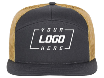 Richardson 168 7 Panel Trucker - Charcoal/Gold