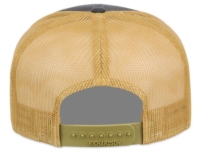 Richardson 168 7 Panel Trucker - Charcoal/Gold