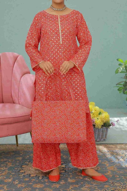Ruby Radiance (Farshi Shalwar) Stitched X KHUSSA (COMBO SET)
