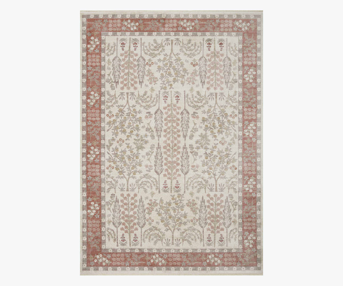 Holland Fenna Power-Loomed Rug - Rust