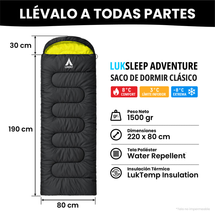 Saco de dormir LUKSLEEP Adventure