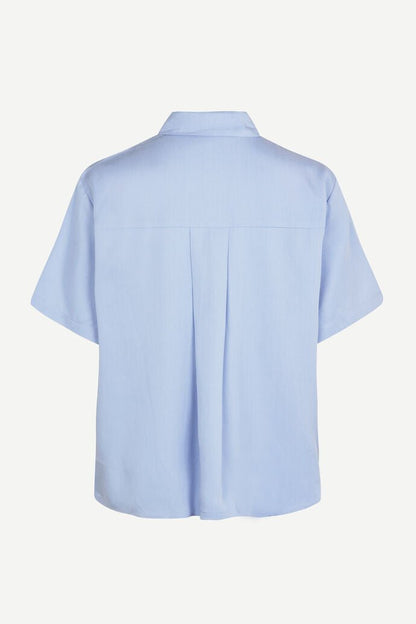 Samsoe Samsoe - Mina SS Shirts 14028 - Blue Heron (Bleu Ciel)-Chemises-F21200143