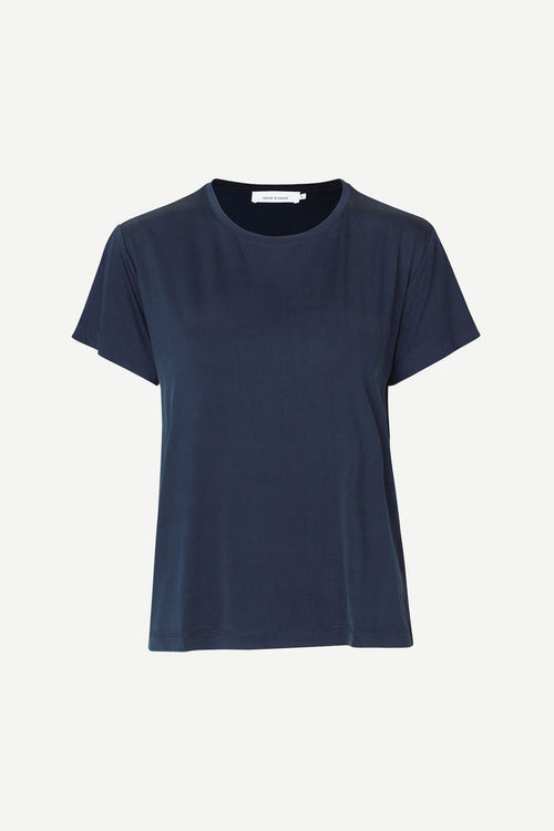 Samsoe Samsoe Femme- Siff Tee Dark Sapphire-Tops-