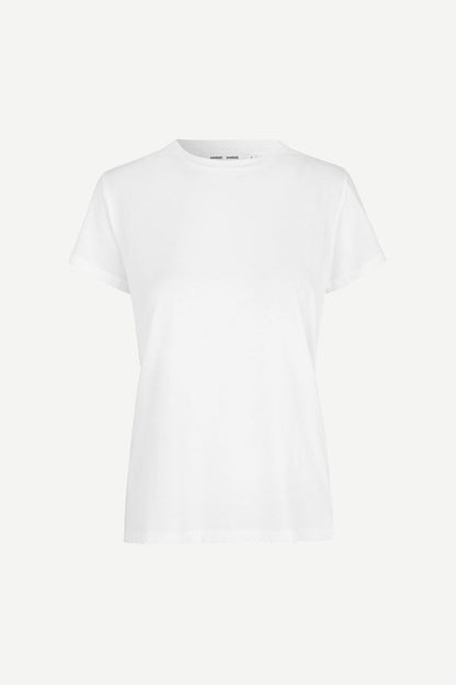 Samsoe Samsoe Femme- Solly Tee 205 Solid T-shirt White-Tops-205