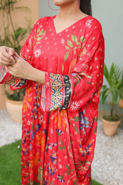 Scarlet Garden Kaftan