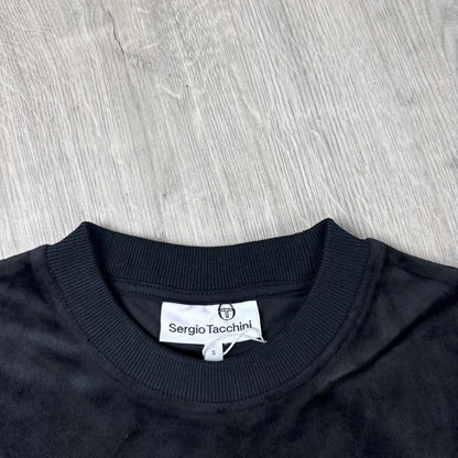 Sergio Tacchini 'Ayme' Velour T-Shirt - Black