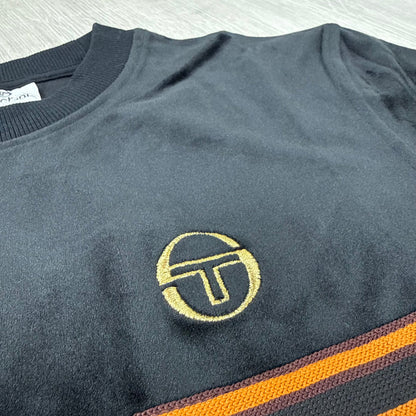 Sergio Tacchini 'Ayme' Velour T-Shirt - Black