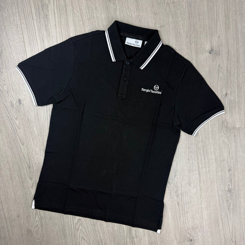 Sergio Tacchini 'Reed Co' Polo Shirt - Black