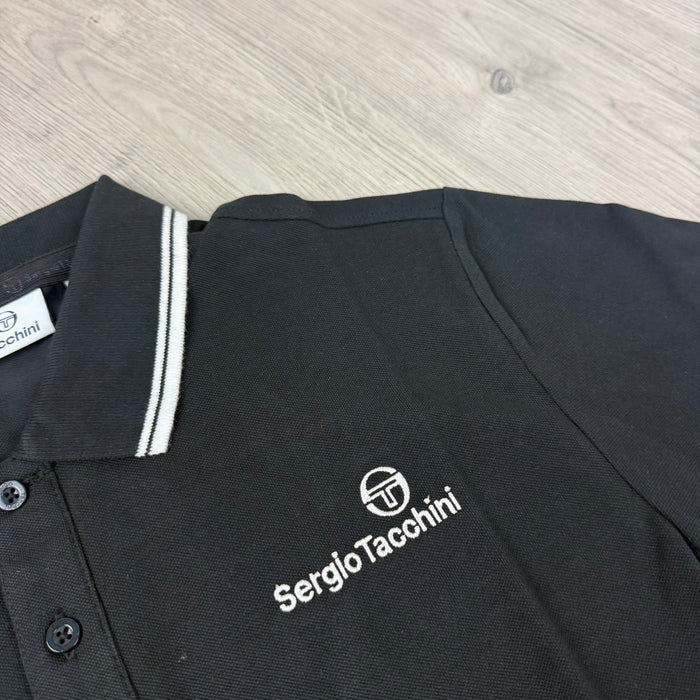Sergio Tacchini 'Reed Co' Polo Shirt - Black